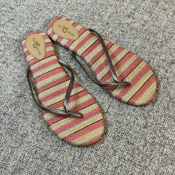 Yosi Samara Woven Flip Flops - Picture 1 of 6